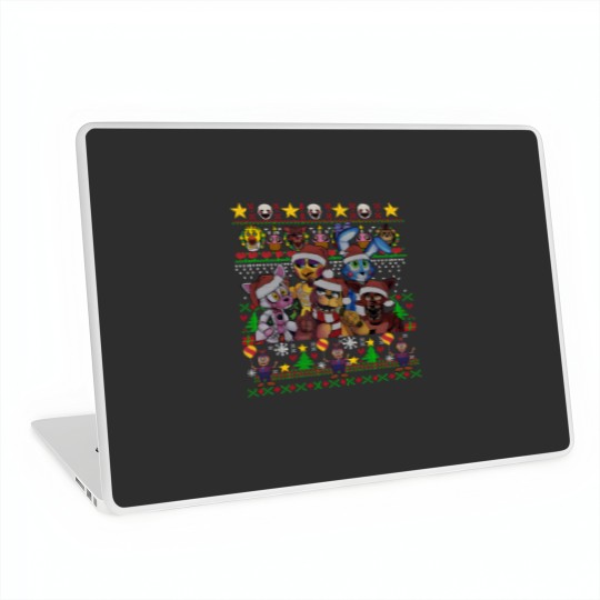 Discover FNAF Five Nights at Freddy's Christmas Ugly Laptop Skins