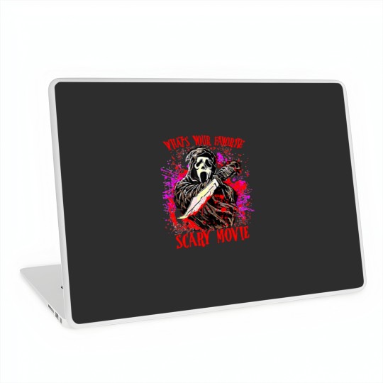Discover Scream Ghostface What's Your Favorite Scary Movie Laptop Skins, Scream Ghost Face Laptop Skins