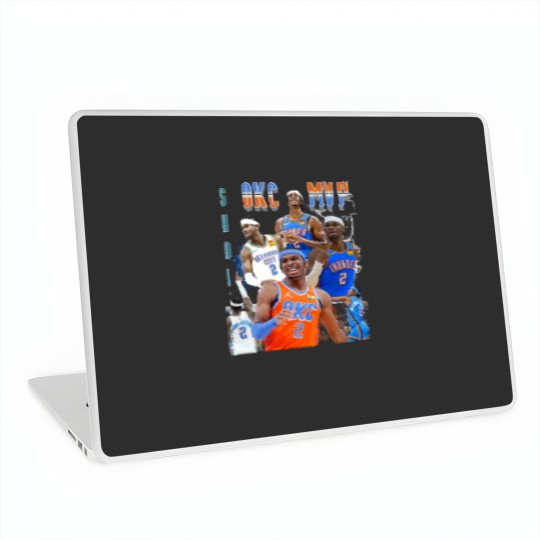 Discover OKC thunder Laptop Skins SGA Thunder Shai Gilgeous Alexander Laptop Skins
