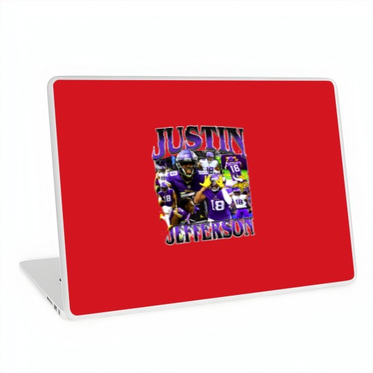 Discover Vintage 90s Graphic Style Justin Jefferson Laptop Skins