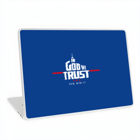 Discover In god We Trust Deal With It Laptop Skins