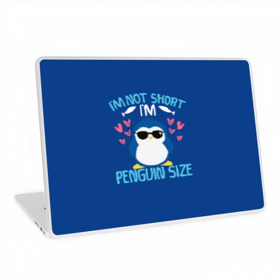 Discover I'm Not Short I'm Penguin Size Pullover Laptop Skins