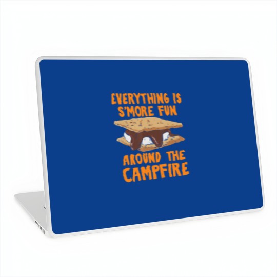 Discover Around The Campfire Camper Camping Campfire Advent Laptop Skins