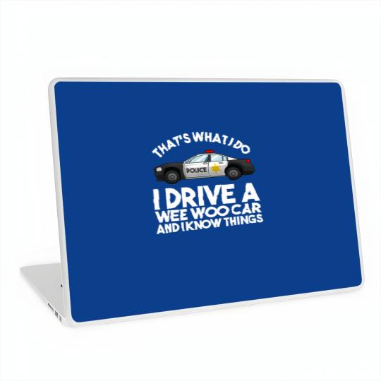 Discover Funny Police Officer Gift For Cop Law Enforcement Men Women Laptop Skins