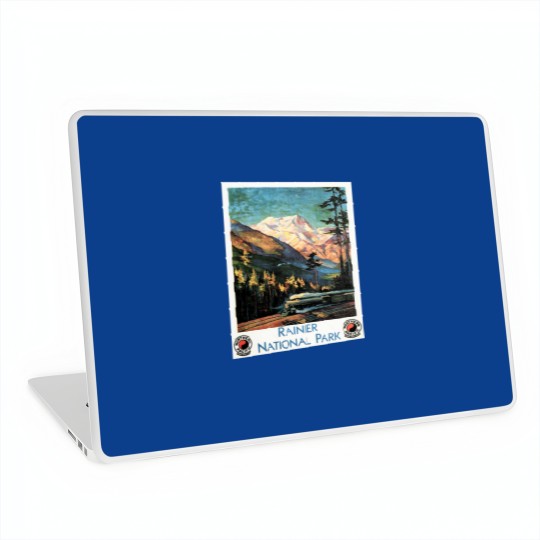 Discover Rainier National Park Old Railway Northern Pacific Laptop Skins