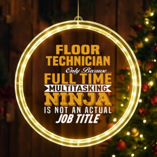 Discover Floor Technician LED Christmas Window Lights