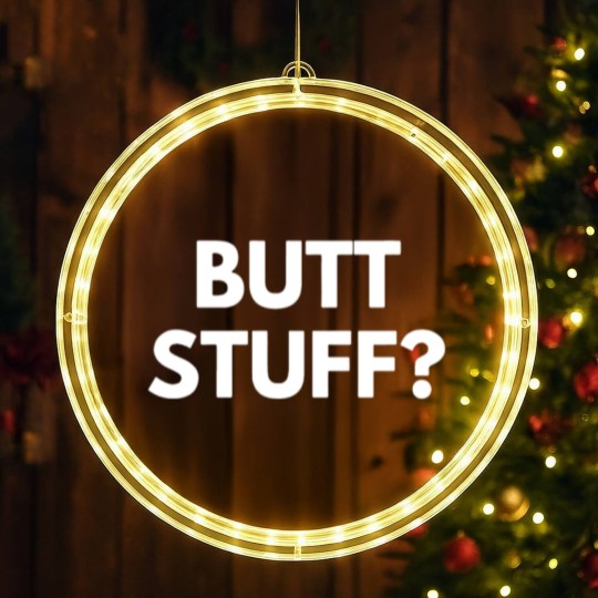 Discover Butt Stuff Funny Novelty LED Christmas Window Lights LED Christmas Window Lights