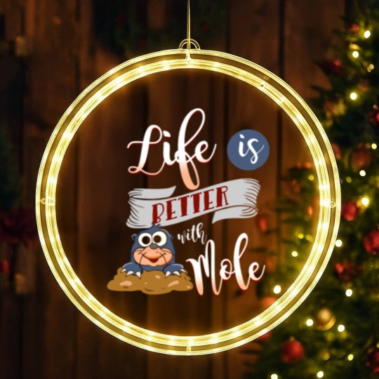 Discover Life is better with a Mole Moles LED Christmas Window Lights