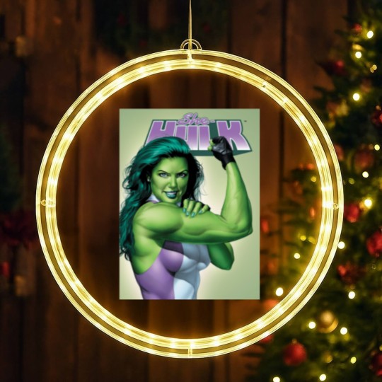 Discover She Hulk Classic Classic LED Christmas Window Lights
