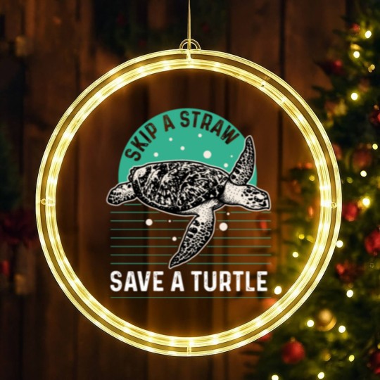 Discover Sea Turtle Turtles Hawaii Ocean Sealife Gift LED Christmas Window Lights