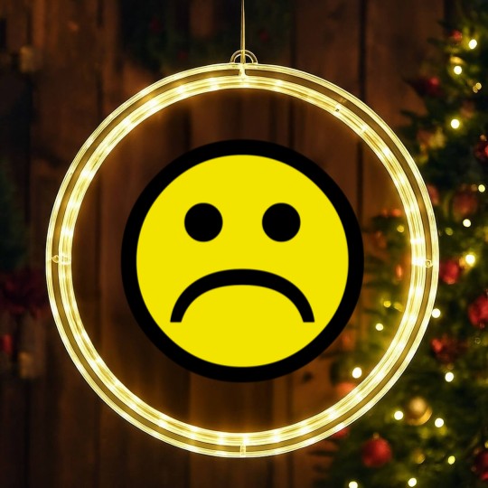 Discover Sad Face LED Christmas Window Lights
