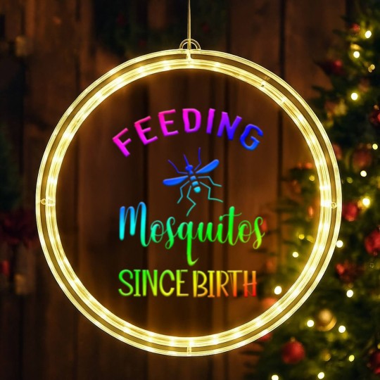 Discover feeding mosquitos Since Birth LED Christmas Window Lights