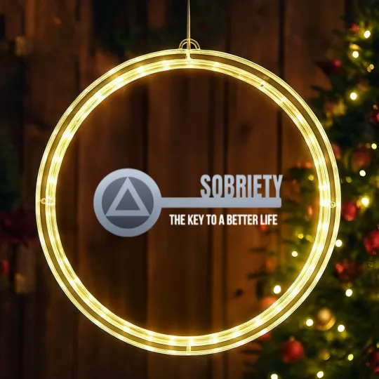 Discover Sobriety Key - Sobriety - LED Christmas Window Lights