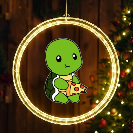 Discover Turtle pizza LED Christmas Window Lights