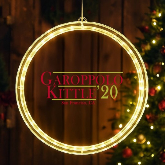 Discover Garoppolo Kittle 2020 San Francisco CA LED Christmas Window Lights