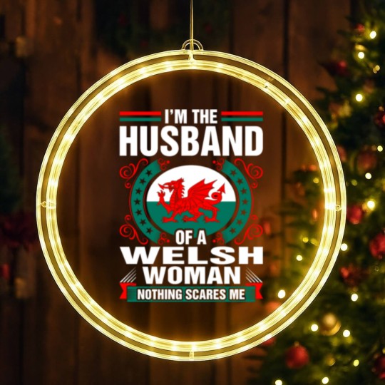 Discover Im The Husband Of A Welsh Woman LED Christmas Window Lights