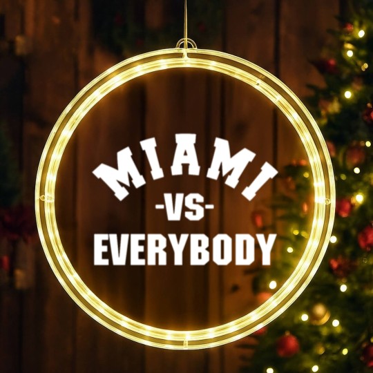 Discover Miami Vs Everybody LED Christmas Window Lights