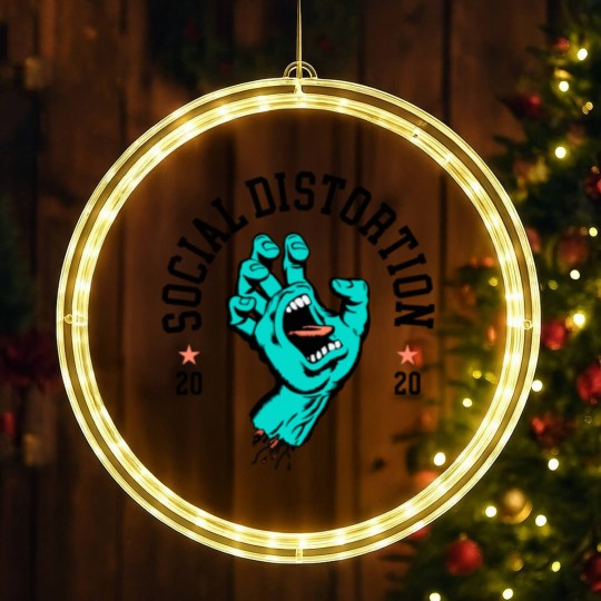 Discover social society distortion LED Christmas Window Lights