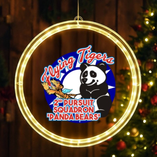 Discover AVG Flying Tigers - 2nd Pursuit 'Panda Bears' LED Christmas Window Lights