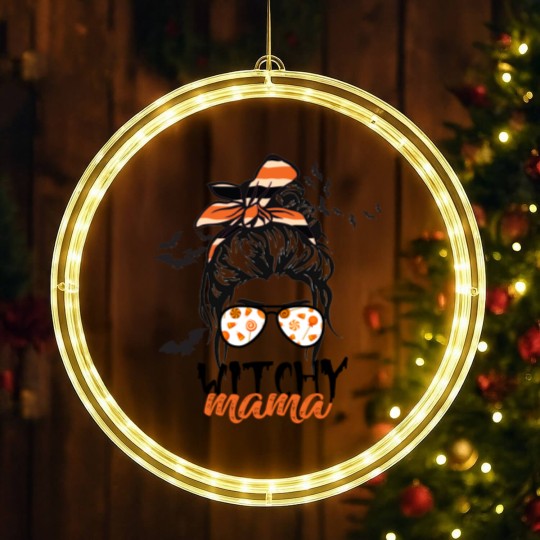 Discover Womens Halloween Candy Witchy Mama LED Christmas Window Lights