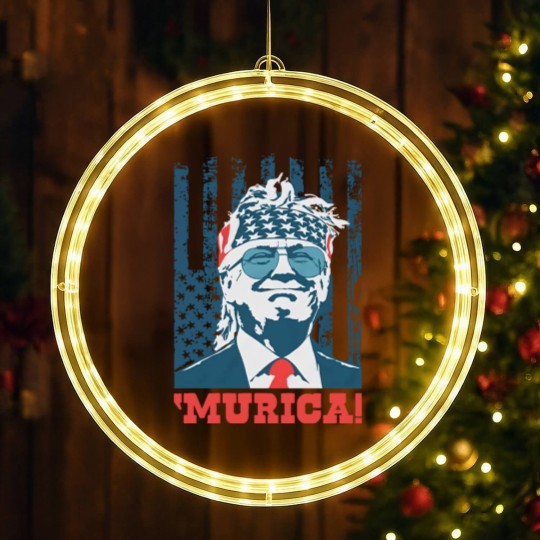 Discover Donald Trump LED Christmas Window Lights Murica 4th of July Patriotic American Party USA LED Christmas Window Lights