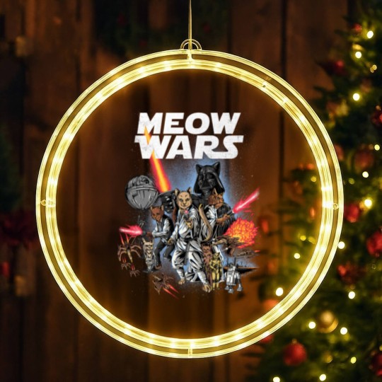 Discover Cat Meow Wars Cat Wars Cat LED Christmas Window Lights