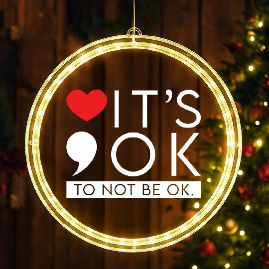Discover Green Ribbon Warrior & Supporters - Mental Health Awareness LED Christmas Window Lights