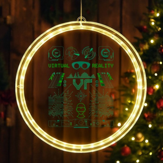 Discover Virtual Reality VR Retro Gamers LED Christmas Window Lights