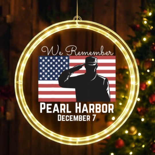 Discover We Remember Pearl Harbor LED Christmas Window Lights