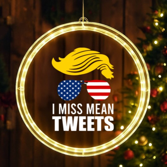Discover Trump Father's Day Gas Prices I Miss Mean Tweets July 4th LED Christmas Window Lights