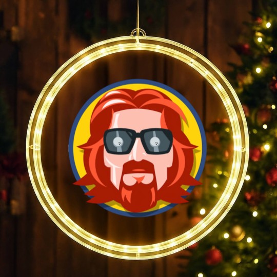 Discover The Big Lebowski The Dude Bowling Abider Unisex LED Christmas Window Lights