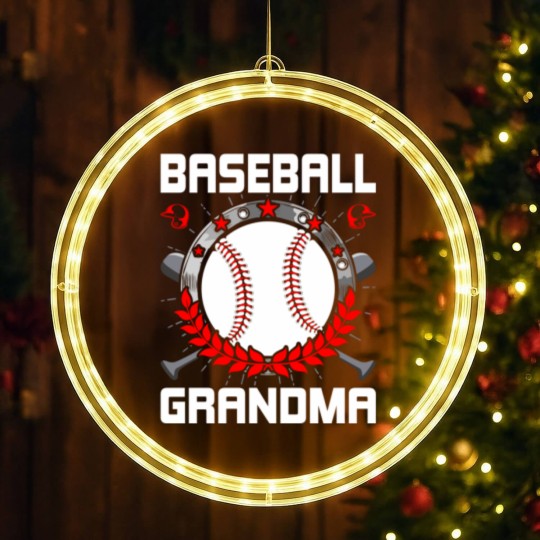 Discover Baseball Grandma Baseball Lover LED Christmas Window Lights