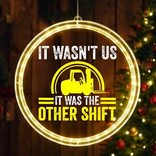 Discover Forklift Driver Forklift Operator LED Christmas Window Lights