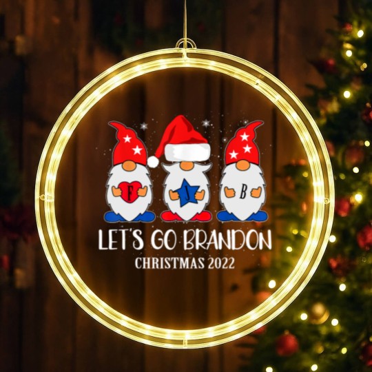 Discover Let's Go Brandon Conservative Merry Christmas 2022 Costume LED Christmas Window Lights