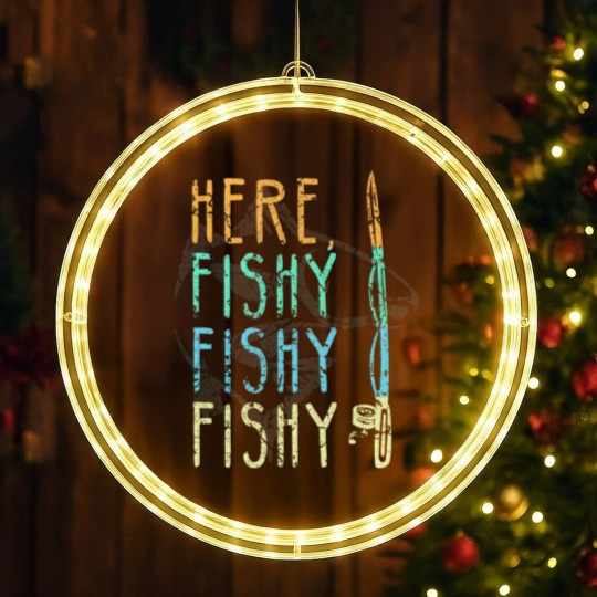 Discover Here Fishy Fishy Fishy LED Christmas Window Lights