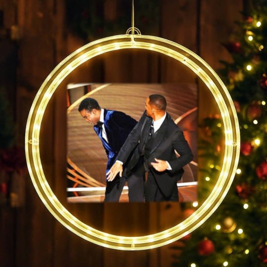 Discover Will Smith Slap Chris Rocks At Oscar Essential LED Christmas Window Lights