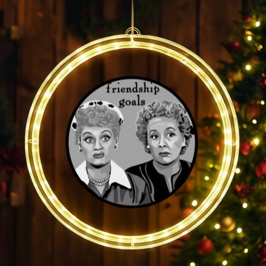 Discover Friendship Goals - Lucy And Ethel - LED Christmas Window Lights