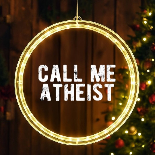 Discover ATHEIST/anti religion : Call me Atheist LED Christmas Window Lights