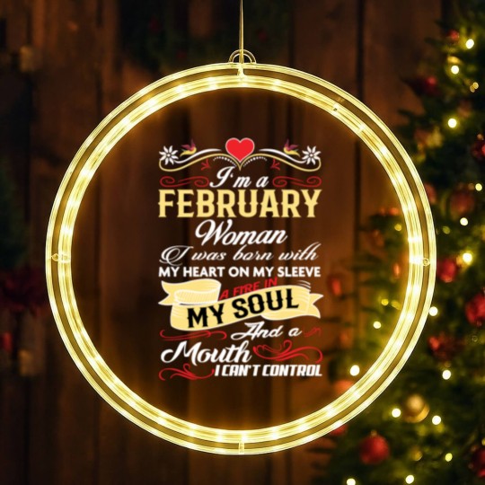 Discover FEBRUARY WOMAN LED Christmas Window Lights