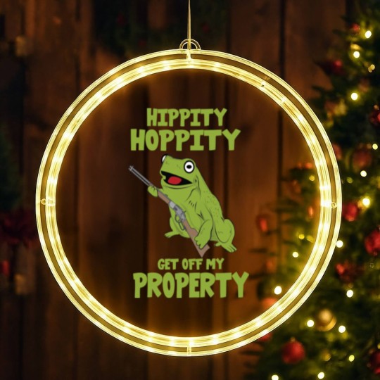Discover hippity hoppity property get away from my property LED Christmas Window Lights