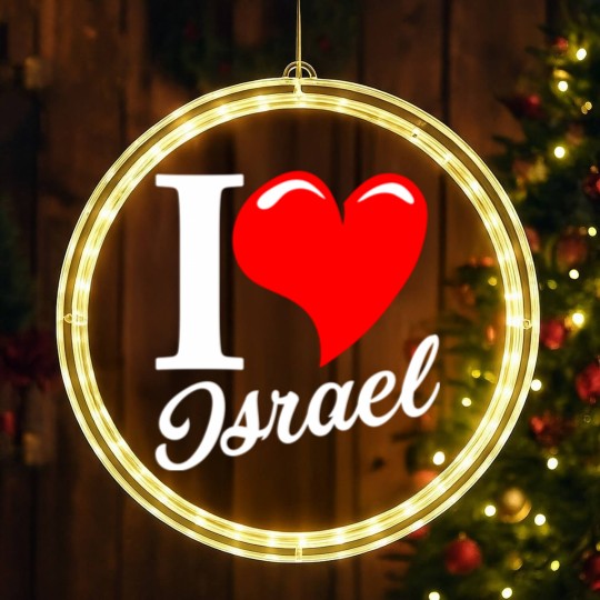 Discover I love Israel - Israel - LED Christmas Window Lights