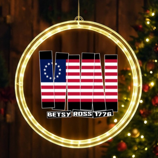 Discover Betsy Ross flag 1776 - Rush Limbaugh Betsy Ross - LED Christmas Window Lights