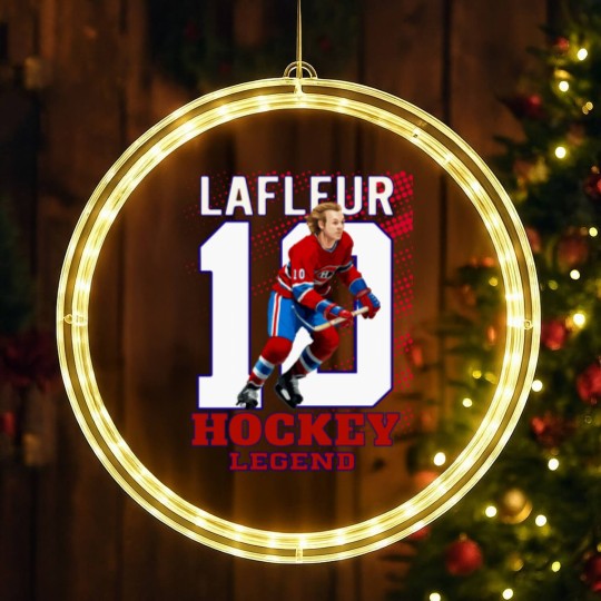 Discover Guy Lafleur 10 Canadian Hockey Legend Classic LED Christmas Window Lights