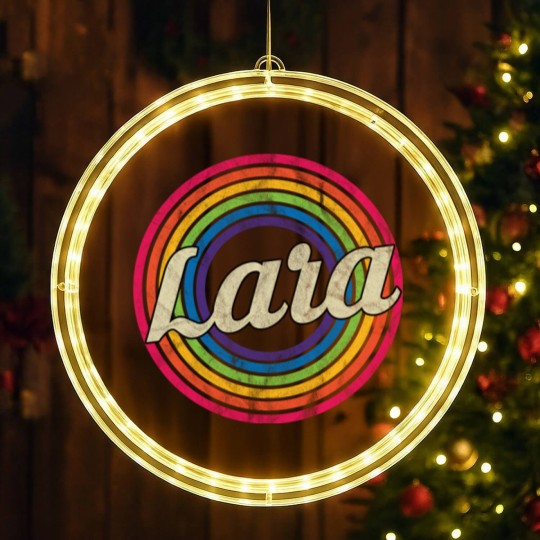 Discover Lara - Retro Rainbow Faded-Style - Lara - LED Christmas Window Lights