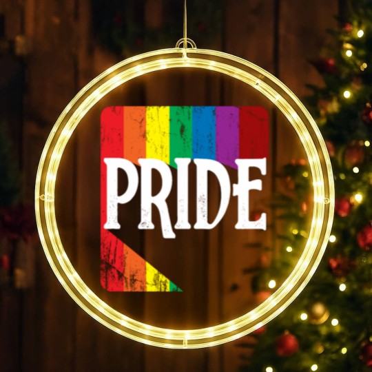 Discover LGBT Pride Rainbow Cool Statement Gift LED Christmas Window Lights