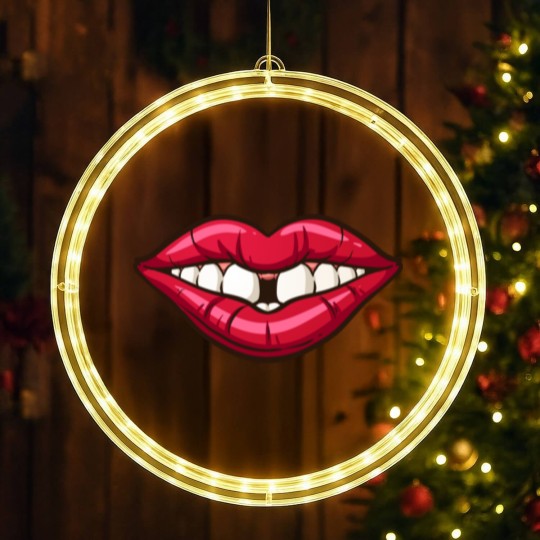 Discover Lips, Teeth, and Gap - Teeth And Lips - LED Christmas Window Lights
