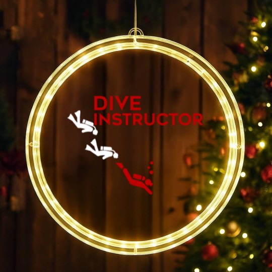 Discover Dive Instructor - Dive Instructor LED Christmas Window Lights