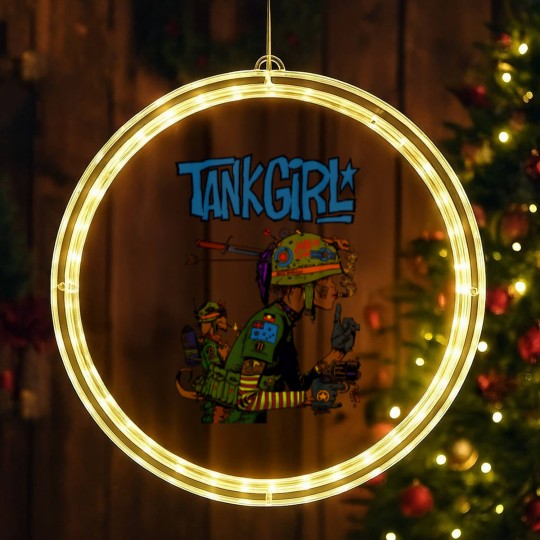 Discover Tank Girl Feminist Charlie Don't Surf Meme LED Christmas Window Lights Funny Vintage Style  LED Christmas Window Lights
