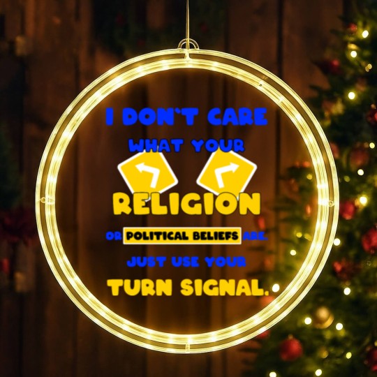 Discover Turn signal use road traffic idiots stupid LED Christmas Window Lights