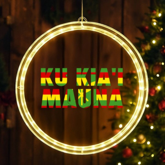 Discover Ku Kiai Mauna LED Christmas Window Lights Hawaiian We Are Mauna Kea